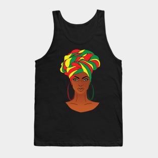 anime black girl colorful 1 Tank Top